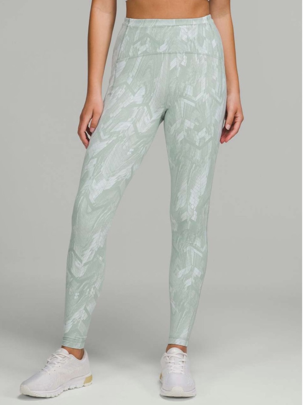 Lululemon Swift Speed High-Rise Tight 28" 6 Chevron Jacquard Silver Blue Legging